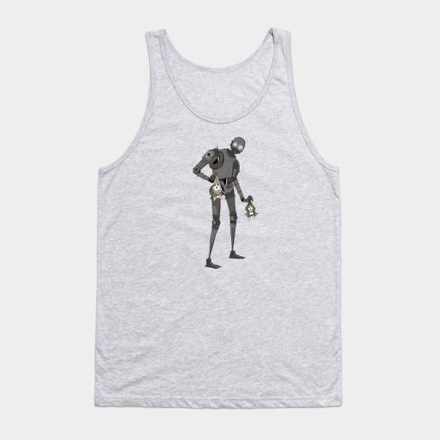 Robot Tank Top by Drea D. Illustrations